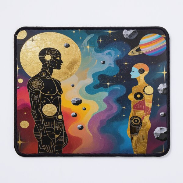 Item preview, Cosmic Connection – Two Beings in a Galactic Dialogue between Light, Technology & Fantasy designed and sold by FotoworldEdel.