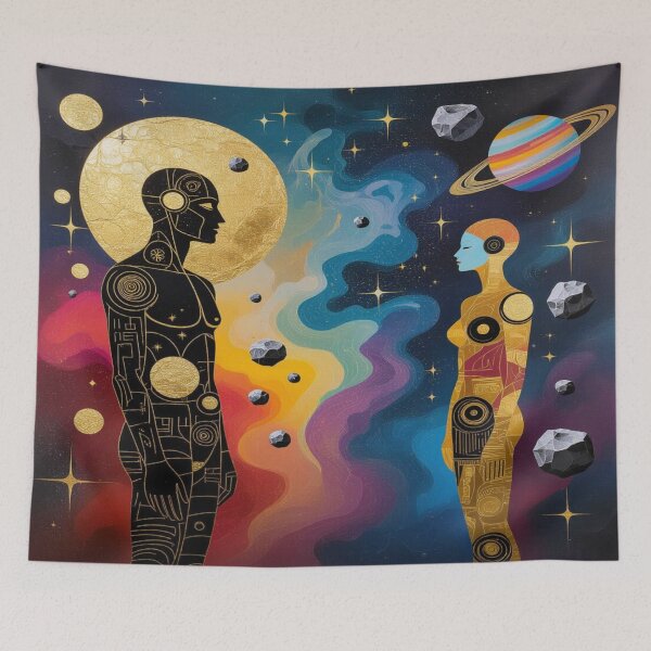 Item preview, Cosmic Connection – Two Beings in a Galactic Dialogue between Light, Technology & Fantasy designed and sold by FotoworldEdel.