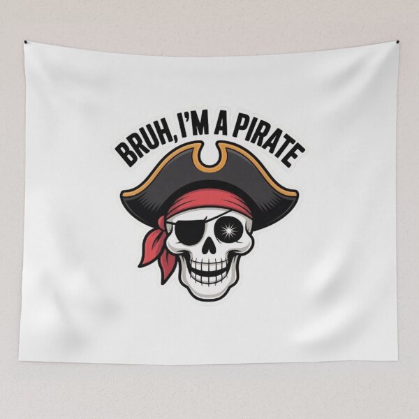Item preview, Bruh I'm a Pirate Skull Costume Halloween designed and sold by BHMARTS.