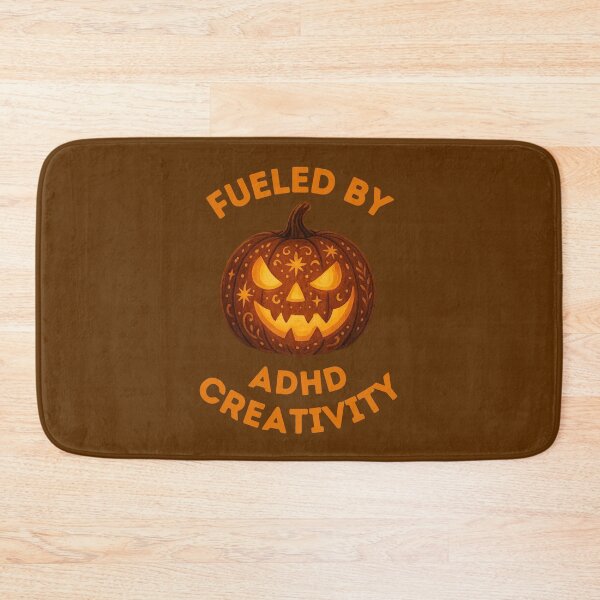 Item preview, Fueled by ADHD Creativity – Artistic Halloween Pumpkin Design designed and sold by Meandmyshop.