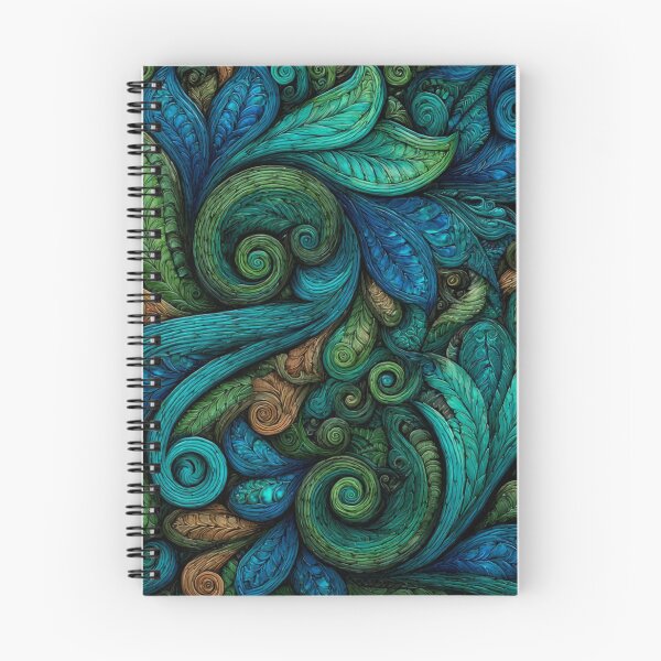 Item preview, New Zealand Māori Paua Pattern Koru Design 486 designed and sold by GrinGalore.