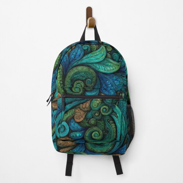 Item preview, New Zealand Māori Paua Pattern Koru Design 486 designed and sold by GrinGalore.