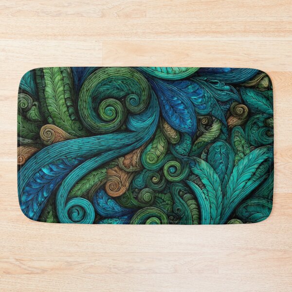 Item preview, New Zealand Māori Paua Pattern Koru Design 486 designed and sold by GrinGalore.
