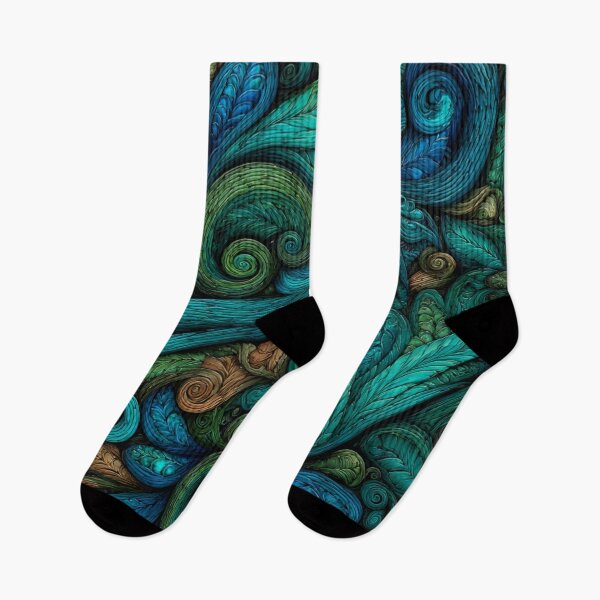 Item preview, New Zealand Māori Paua Pattern Koru Design 486 designed and sold by GrinGalore.