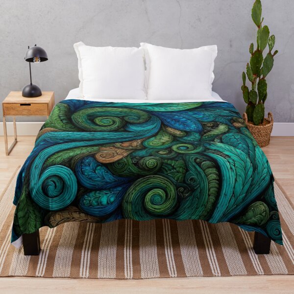 Item preview, New Zealand Māori Paua Pattern Koru Design 486 designed and sold by GrinGalore.