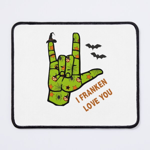 Item preview, I Franken Love You – ASL Halloween Frankenstein Design designed and sold by TheJCGallery.