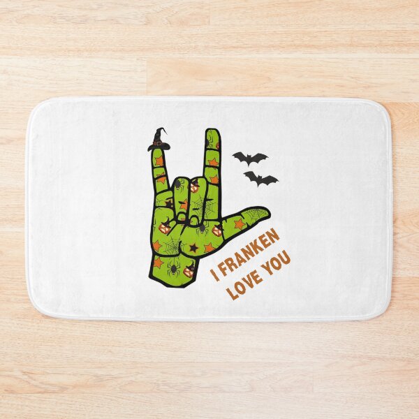 Item preview, I Franken Love You – ASL Halloween Frankenstein Design designed and sold by TheJCGallery.