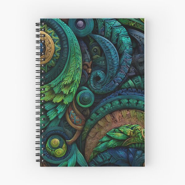 Item preview, New Zealand Māori Paua Pattern Koru Design 487 designed and sold by GrinGalore.