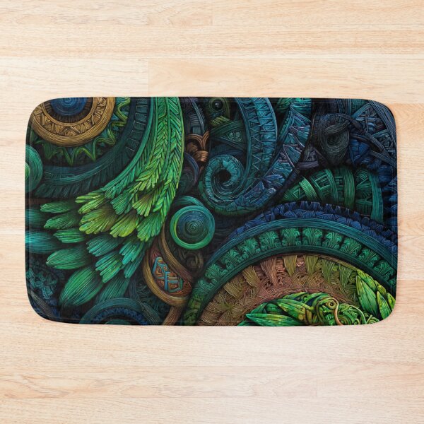 Item preview, New Zealand Māori Paua Pattern Koru Design 487 designed and sold by GrinGalore.