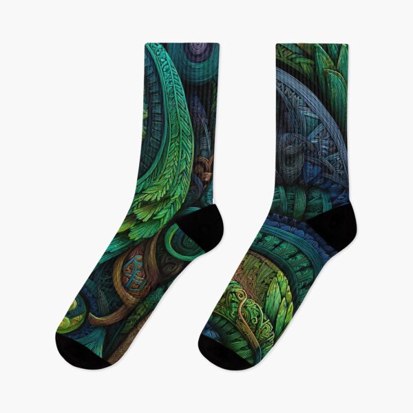 Item preview, New Zealand Māori Paua Pattern Koru Design 487 designed and sold by GrinGalore.