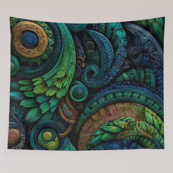 Item preview, New Zealand Māori Paua Pattern Koru Design 487 designed and sold by GrinGalore.