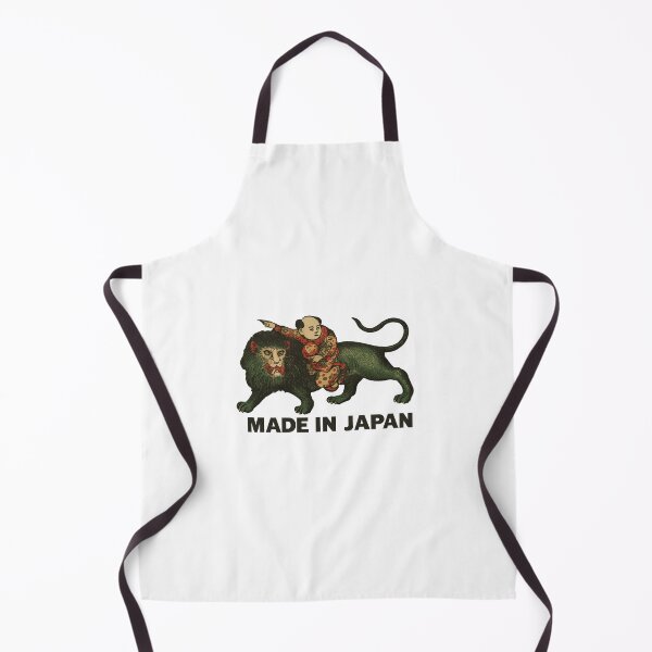 Item preview, Child on Green Lion Vintage Japanese Export Label designed and sold by Yeaha.