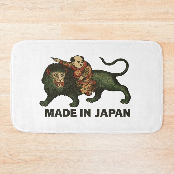Item preview, Child on Green Lion Vintage Japanese Export Label designed and sold by Yeaha.
