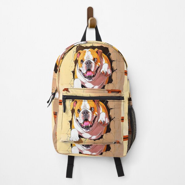 Item preview, Cartoon Bulldog Bursts Through Wall. designed and sold by Alexzonartshop.