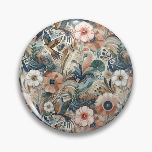 Item preview, Bohemian mix of Colours of flowers and birds designed and sold by NadineMay.