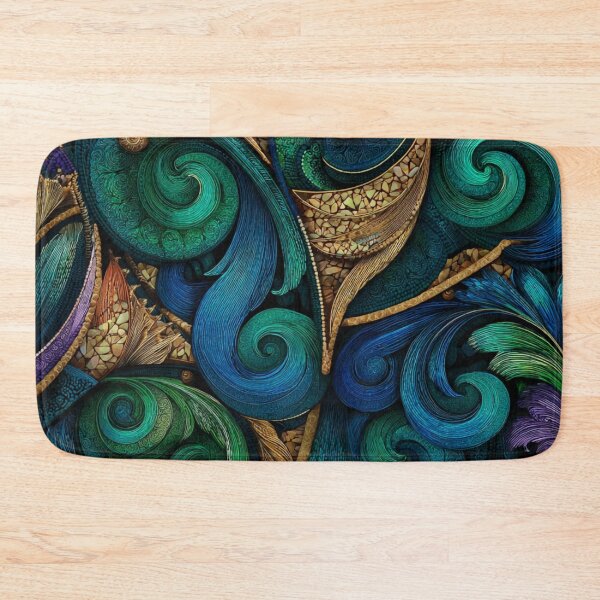 Item preview, New Zealand Māori Paua Pattern Koru Design 488 designed and sold by GrinGalore.
