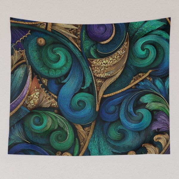 Item preview, New Zealand Māori Paua Pattern Koru Design 488 designed and sold by GrinGalore.