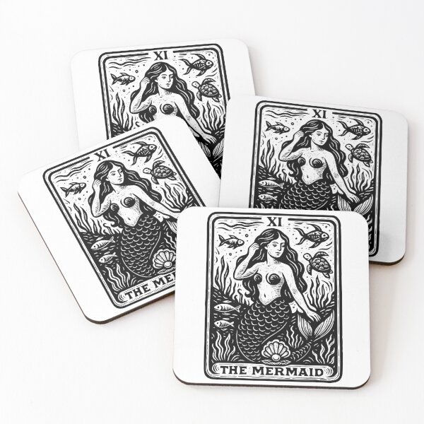 Item preview, The Tarot Card Halloween Mermaid Gothic design designed and sold by Colorfulman.