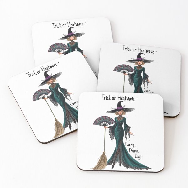 Item preview, Trick or Heatwave – Funny Witch Halloween Menopause WDNC Design designed and sold by jelonkaa.