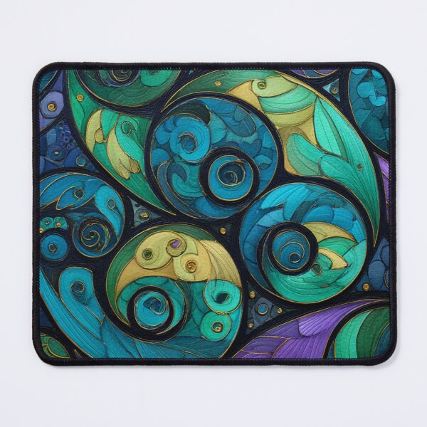 Item preview, New Zealand Māori Paua Pattern Koru Design 489 designed and sold by GrinGalore.