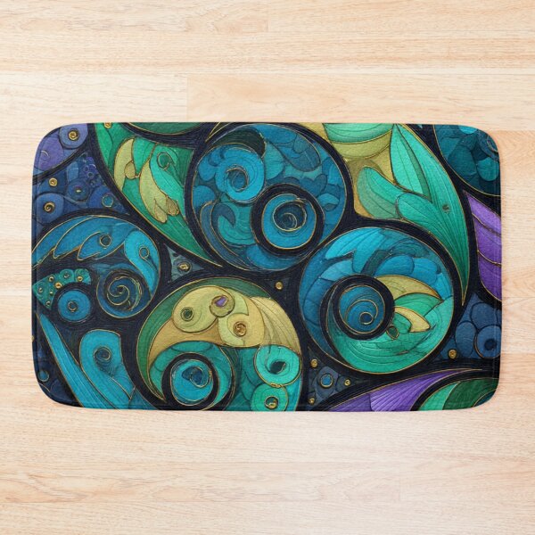 Item preview, New Zealand Māori Paua Pattern Koru Design 489 designed and sold by GrinGalore.