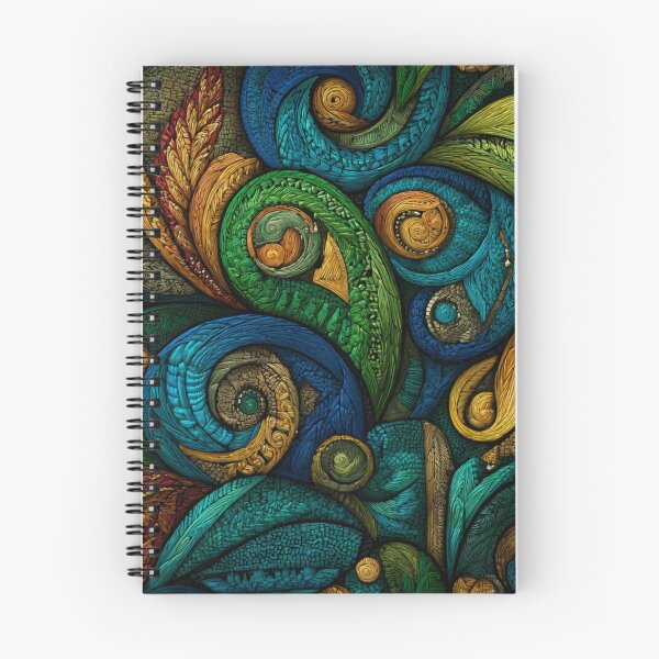 Item preview, New Zealand Māori Paua Pattern Koru Design 490 designed and sold by GrinGalore.