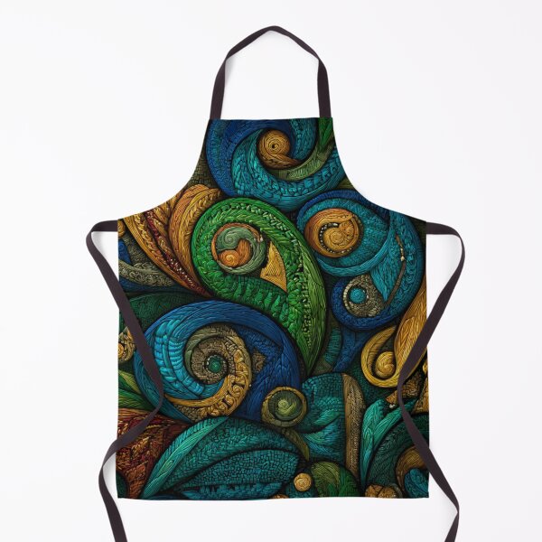 Item preview, New Zealand Māori Paua Pattern Koru Design 490 designed and sold by GrinGalore.