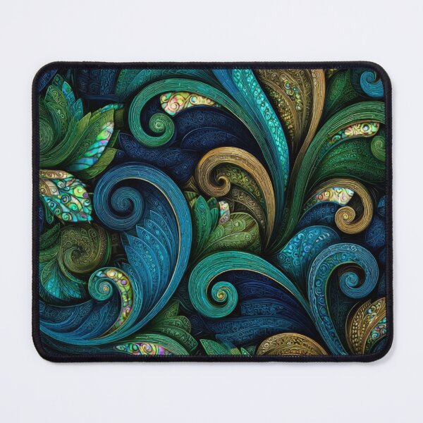 Item preview, New Zealand Māori Paua Pattern Koru Design 491 designed and sold by GrinGalore.