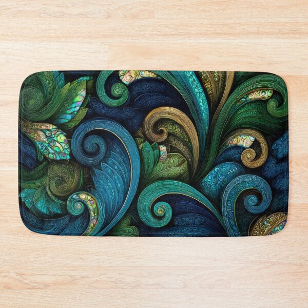 Item preview, New Zealand Māori Paua Pattern Koru Design 491 designed and sold by GrinGalore.