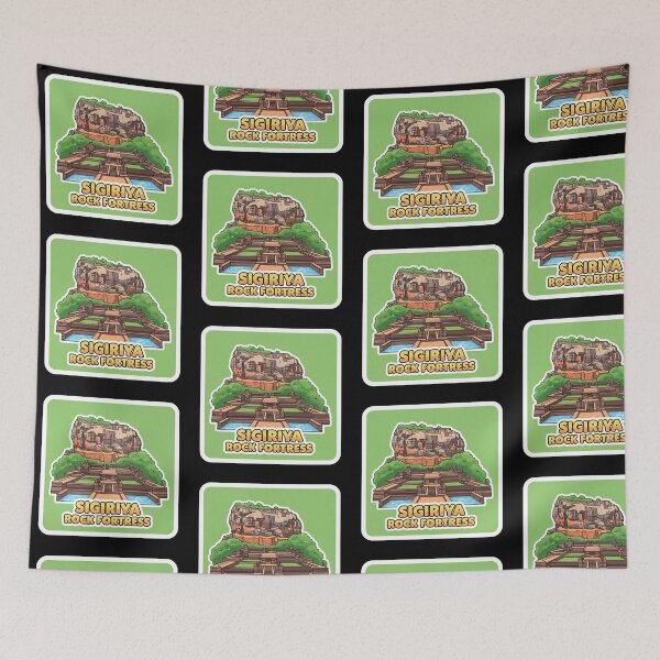Item preview, Sigiriya Rock Fortress Sticker, Sri Lanka Landmark, Sri Lanka Gift designed and sold by Patterned by Pixels.
