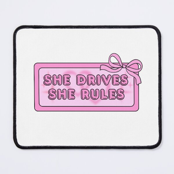 Item preview, She Drives She Rules Bad Driver Bumper Sticker designed and sold by Panqpond.