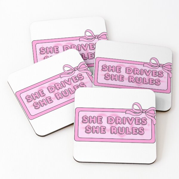 Item preview, She Drives She Rules Bad Driver Bumper Sticker designed and sold by Panqpond.