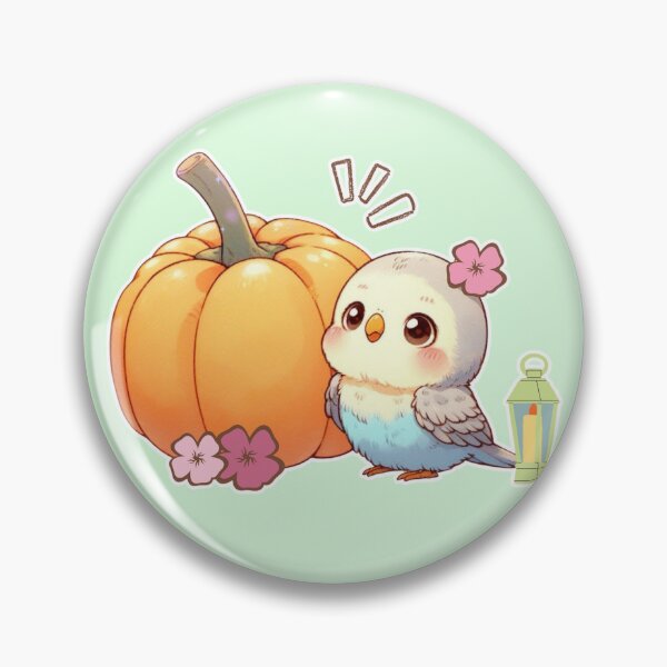 Item preview, Autumn Pumpkin Parrot – Cute Tropical Fall Bird Illustration designed and sold by Sugar Wisdom .