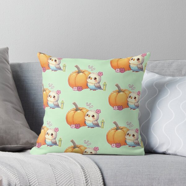 Item preview, Autumn Pumpkin Parrot – Cute Tropical Fall Bird Illustration designed and sold by Sugar Wisdom .