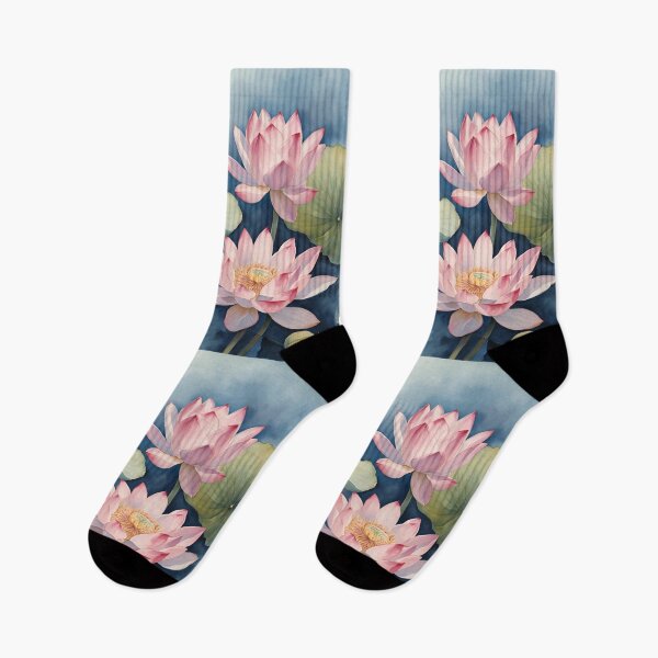 Item preview, Pink Lotus Elegant  Romantic  Pastel Colors,   Flowers Lotus Watercolor designed and sold by KolorellaS.
