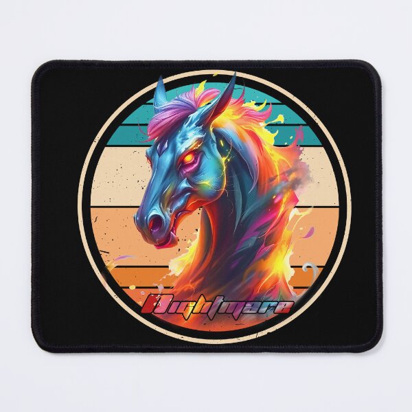 Item preview, mystical demon horse - Rainbow colors - Nightmare designed and sold by Bukhisz.