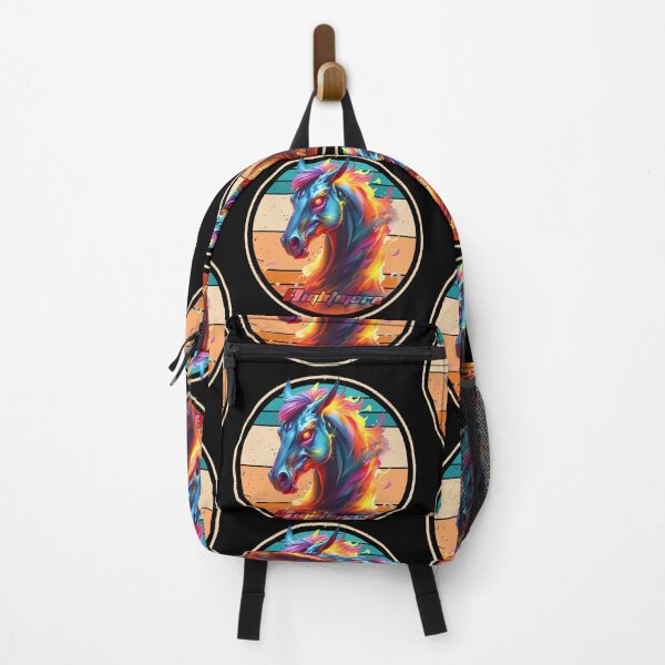 Item preview, mystical demon horse - Rainbow colors - Nightmare designed and sold by Bukhisz.