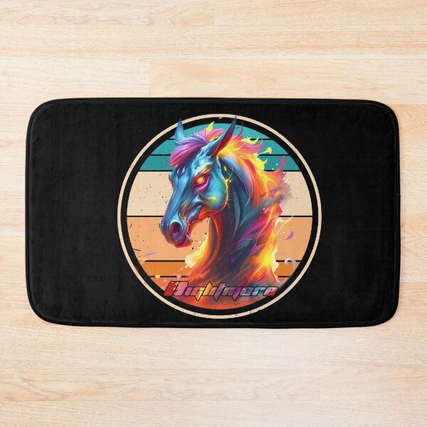 Item preview, mystical demon horse - Rainbow colors - Nightmare designed and sold by Bukhisz.