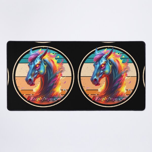 Item preview, mystical demon horse - Rainbow colors - Nightmare designed and sold by Bukhisz.