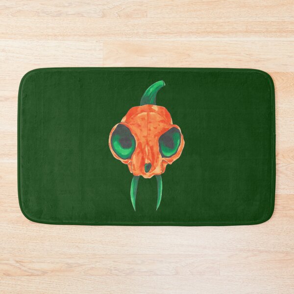 Item preview, Halloween Pumpkin Colored Cat Skull designed and sold by BHG Art & Designs.