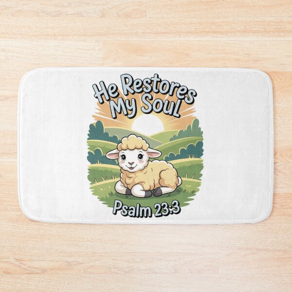 Item preview, He Restores My Soul – Psalm 23:3 designed and sold by GENX-AUTISM-DAD.