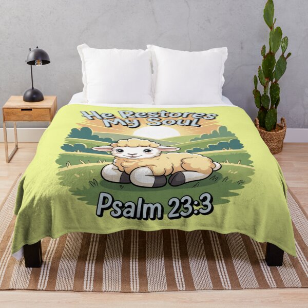 Item preview, He Restores My Soul – Psalm 23:3 designed and sold by GENX-AUTISM-DAD.