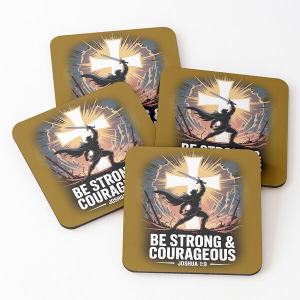 Item preview, Be Strong & Courageous – Joshua 1:9 designed and sold by GENX-AUTISM-DAD.
