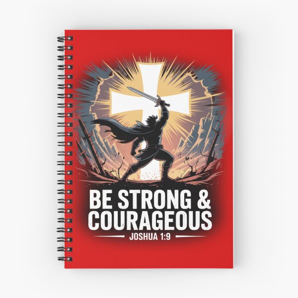 Item preview, Be Strong & Courageous – Joshua 1:9 designed and sold by GENX-AUTISM-DAD.