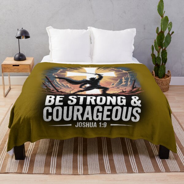 Item preview, Be Strong & Courageous – Joshua 1:9 designed and sold by GENX-AUTISM-DAD.