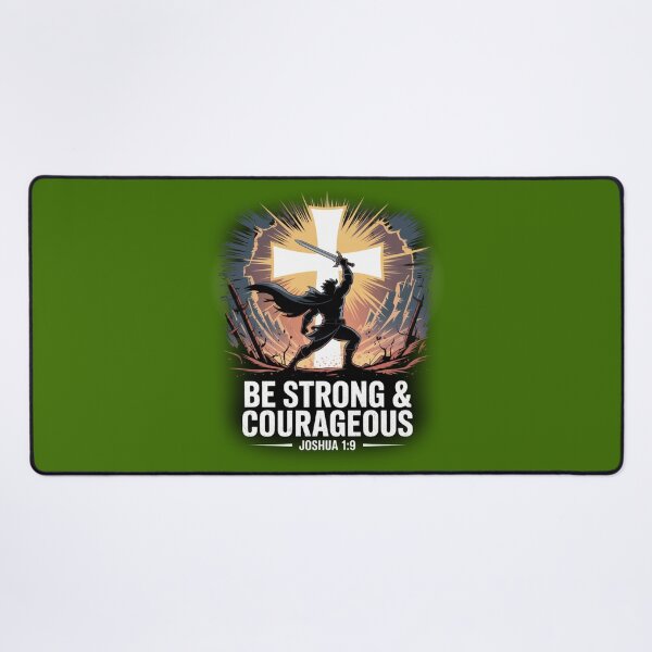 Item preview, Be Strong & Courageous – Joshua 1:9 designed and sold by GENX-AUTISM-DAD.