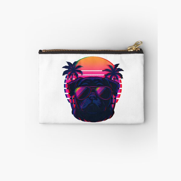 Item preview, Cool Pug Retro Vaporwave Sunset designed and sold by Dago345.