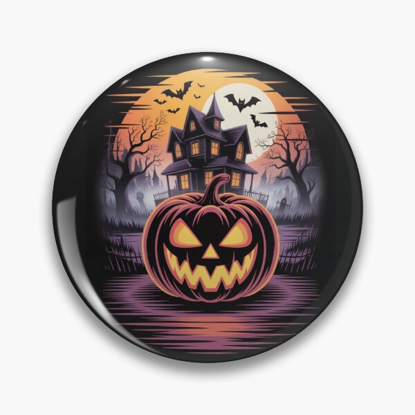 Artikelvorschau, Neon-Kürbis-Halloween – Spukhaus, Vollmond & Fledermäuse entworfen und verkauft von RAKO13.