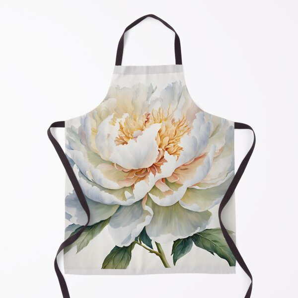 Item preview, White Peony Elegant Romantic Pastel Colors, Flowers Peony Watercolor designed and sold by KolorellaS.