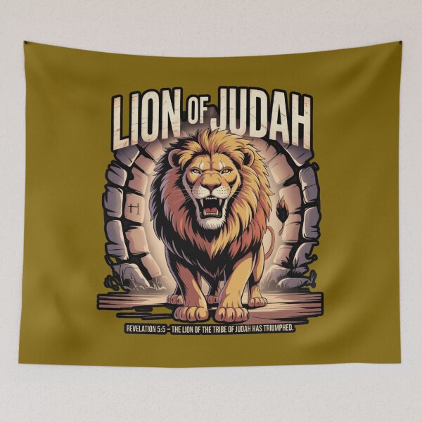 Item preview, León de Judá – Apocalipsis 5:5 designed and sold by GENX-AUTISM-DAD.